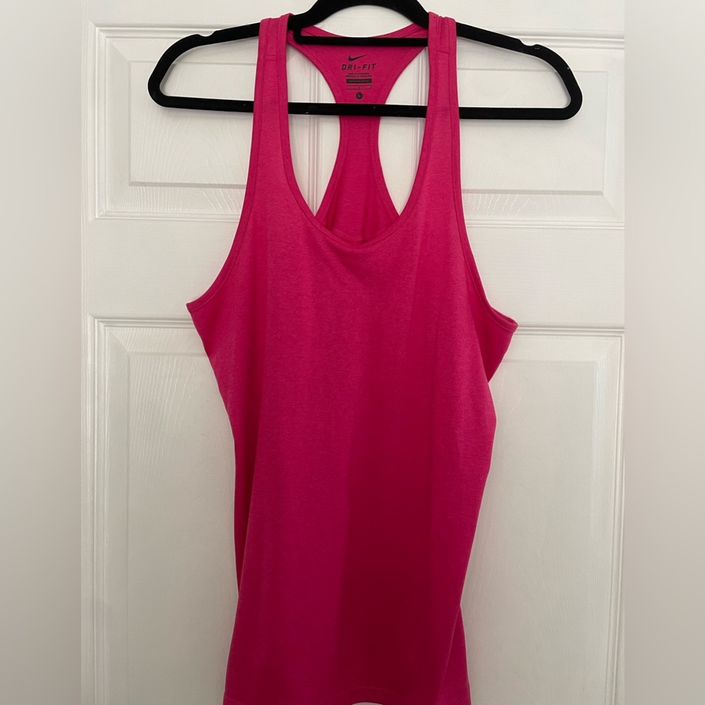 Nike Women's Dri-Fit Fuchsia Racerback Tank Top Size L